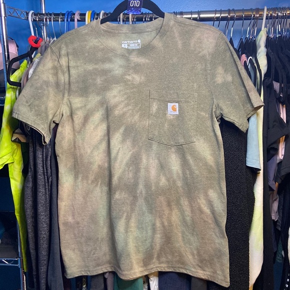 Carhartt Tops - Carhartt Tie Dye Tee M Green Handmade Custom